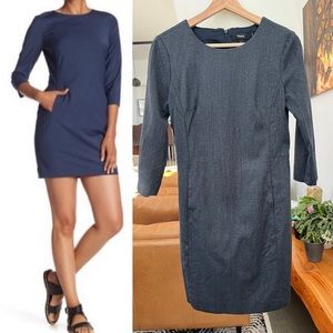 Theory Rikala 3/4 Sleeve Wool Dress